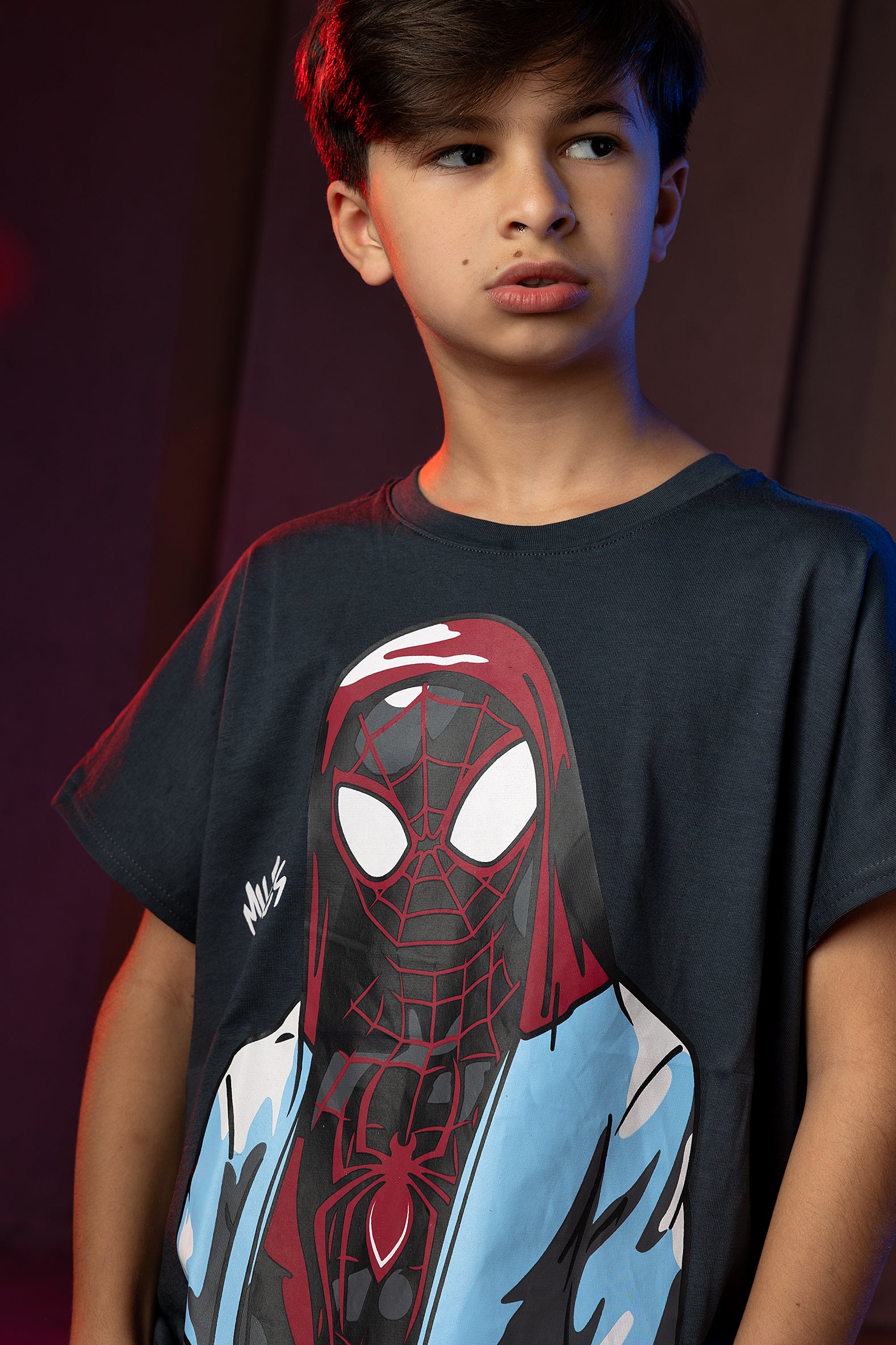 Boys' Spider-Man T-Shirt – Miles Morales Graphic Print