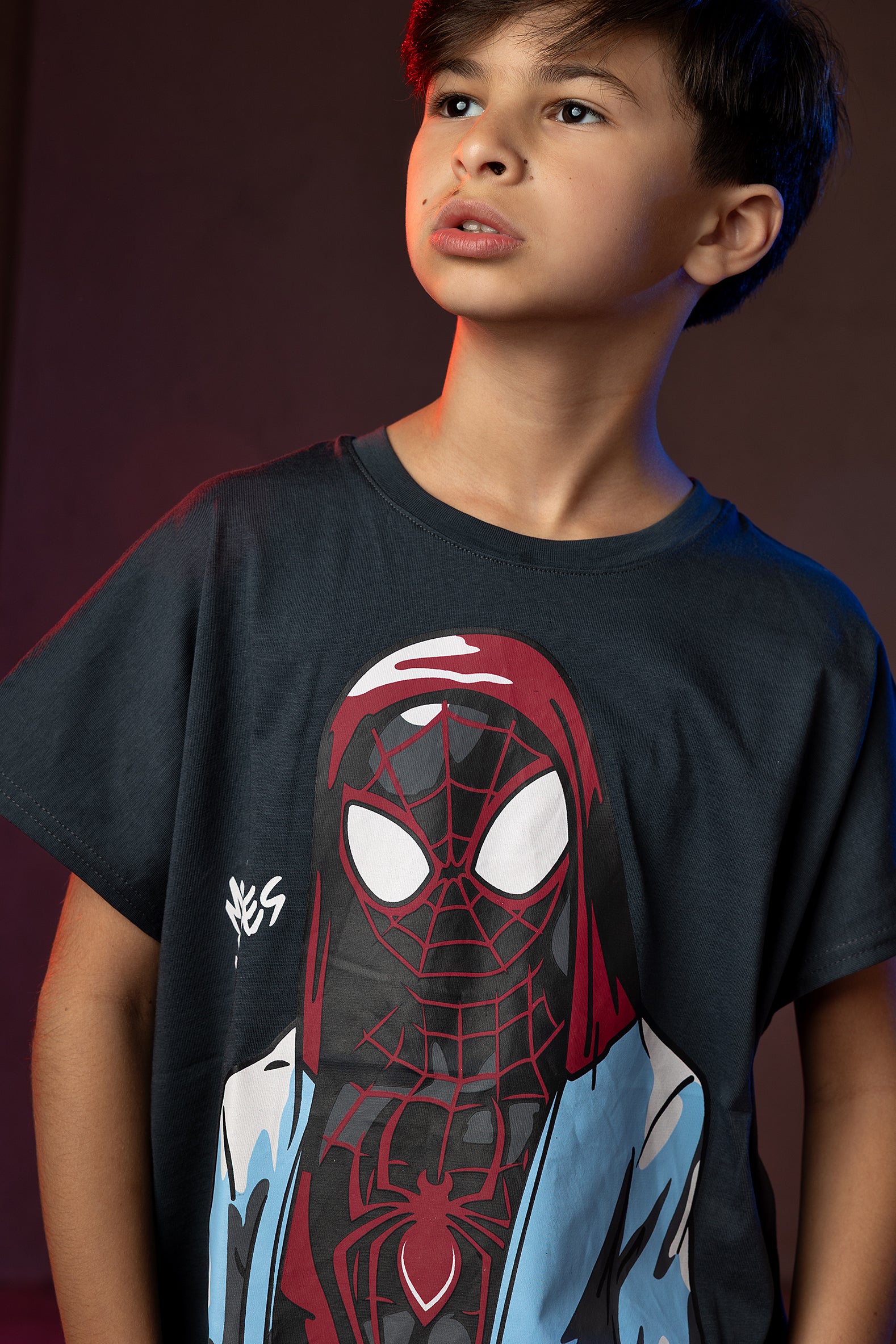 Boys' Spider-Man T-Shirt – Miles Morales Graphic Print