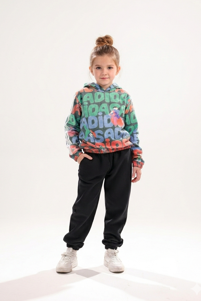 Kids Bold Graphic Hoodie waterproof & Padded Kids &  melton pant k