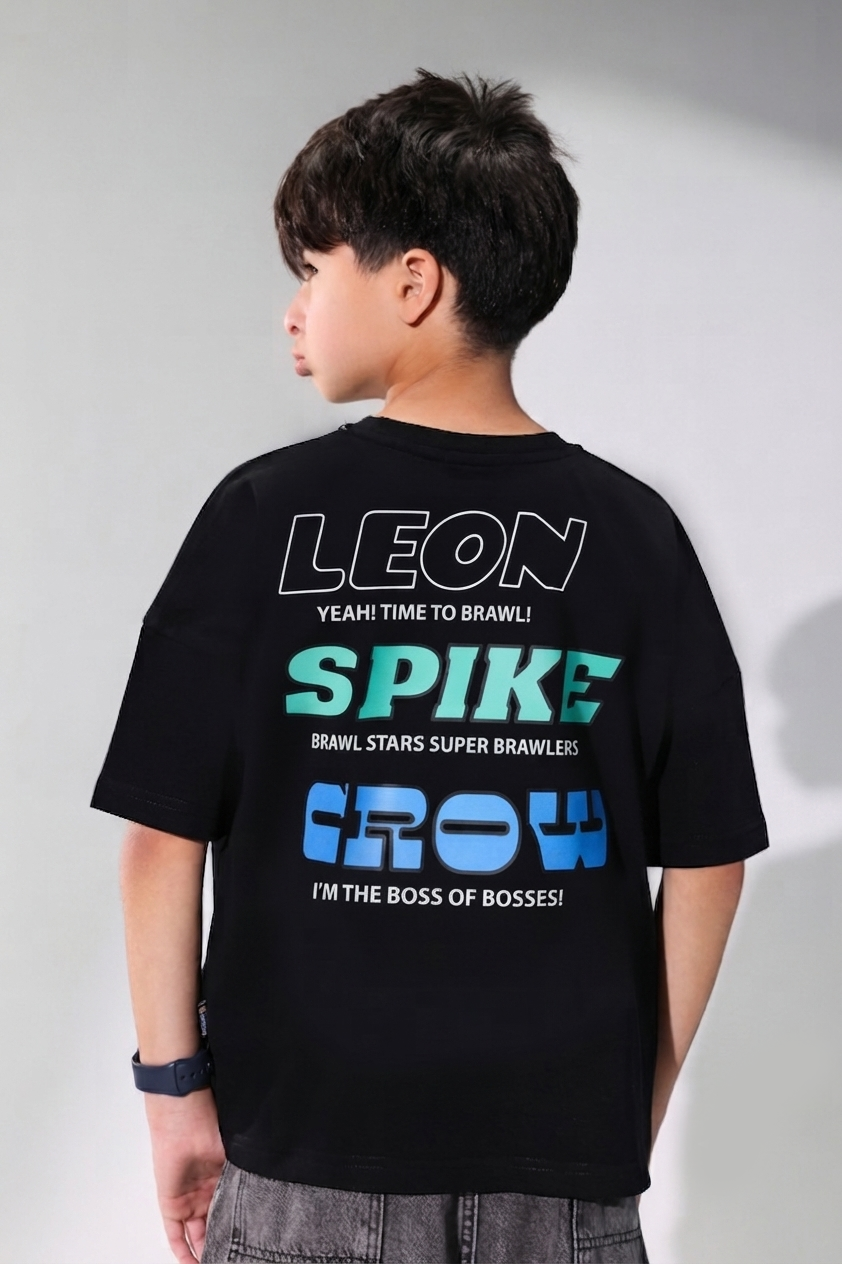 Brawl Stars  Black T-Shirt for Boys