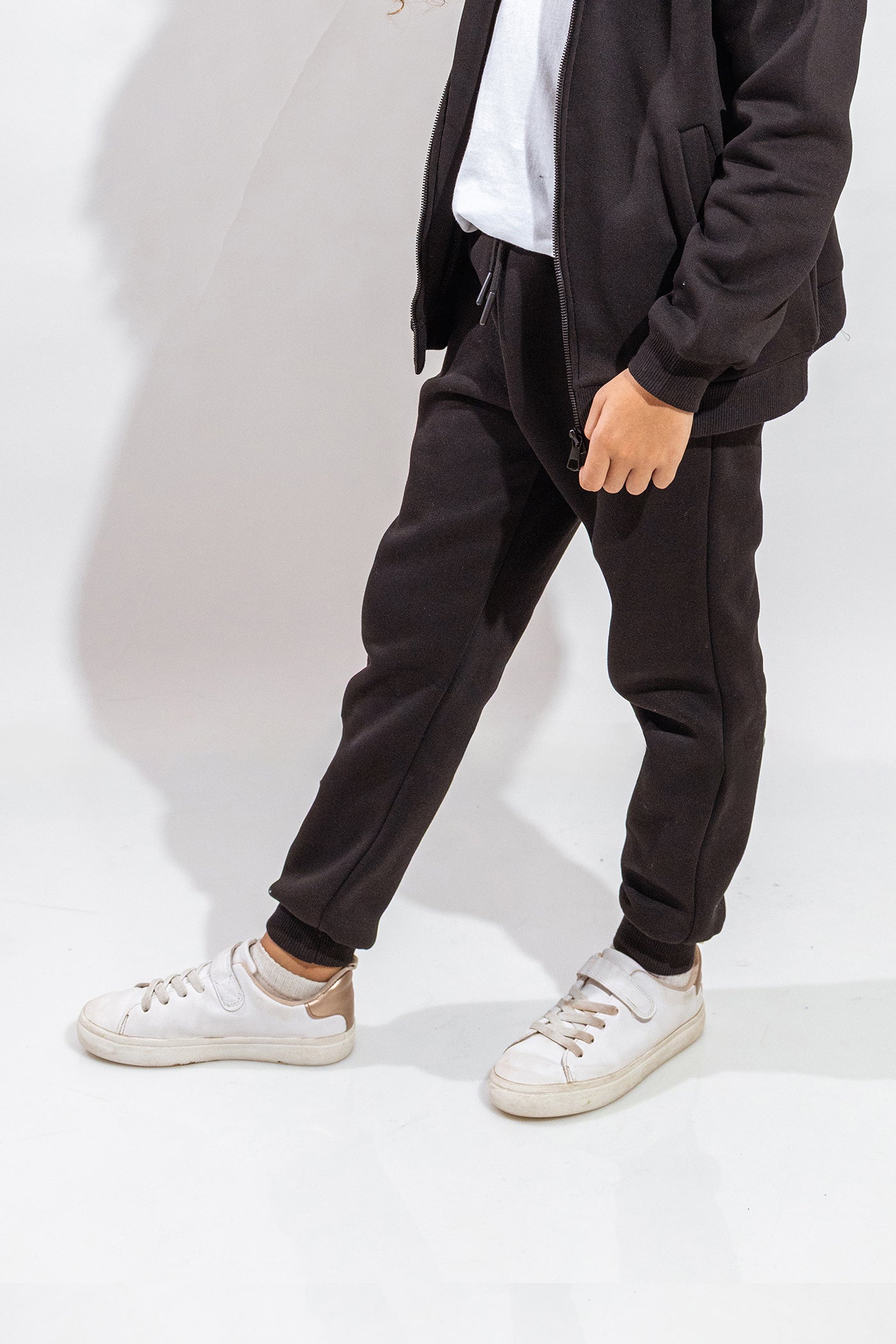 Black Melton Sweatpants