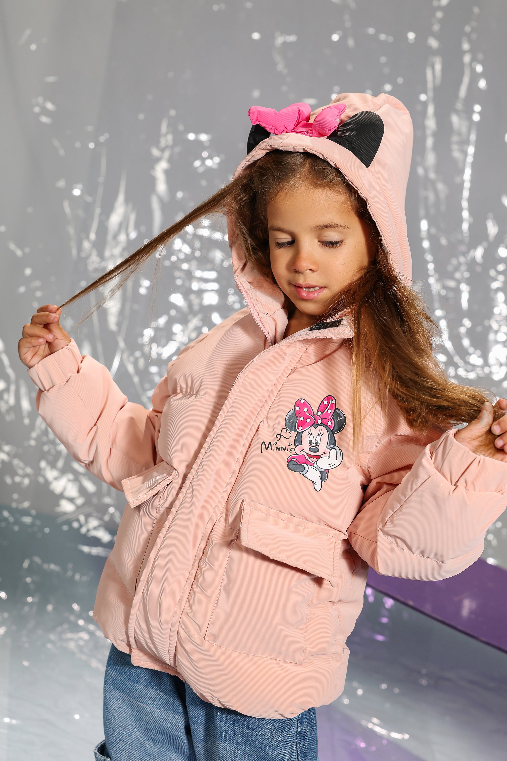 Girls’ Semon Minnie Mouse Puffer Jacket – Warm, Stylish & Playful Winter Essential