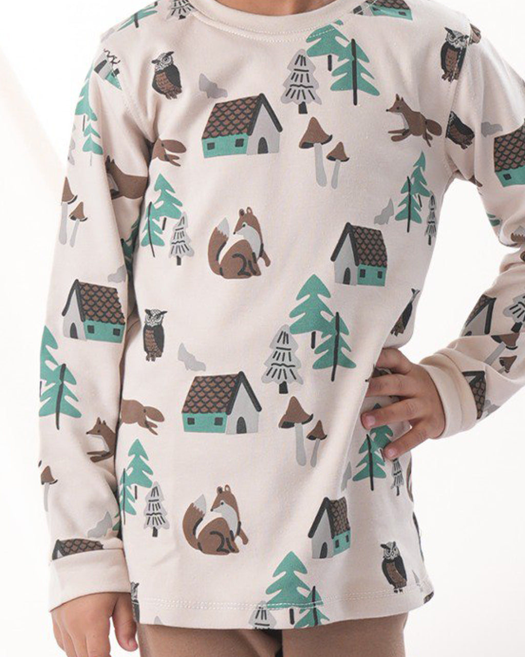 Forest Adventure Cotton Pajama Set