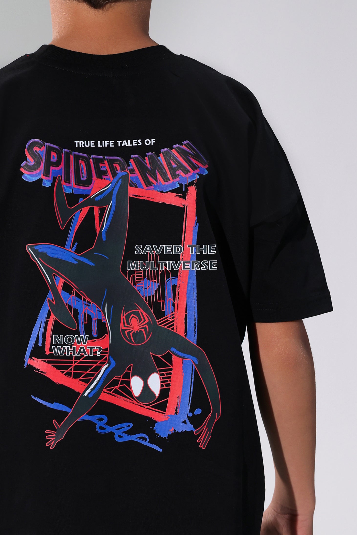 Spider-Man  Black T-Shirt for Boys
