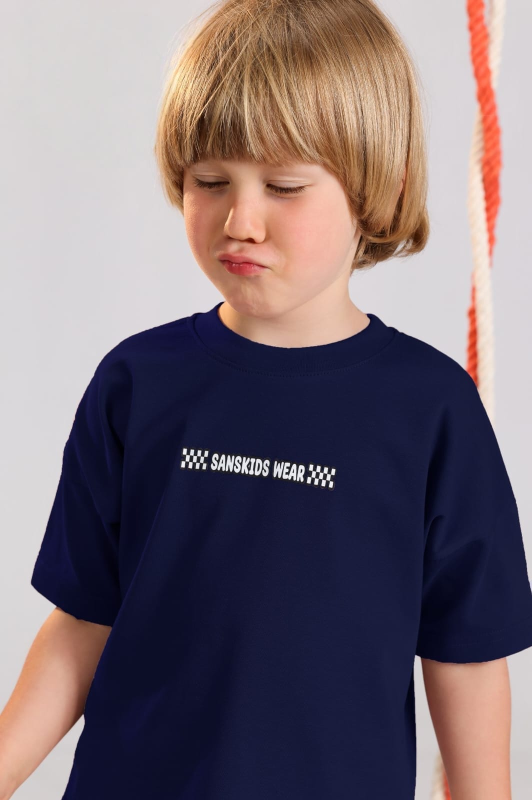 Kids Navy Blue T-Shirt & Shorts Set – Soft Cotton Casual Summer Outfit