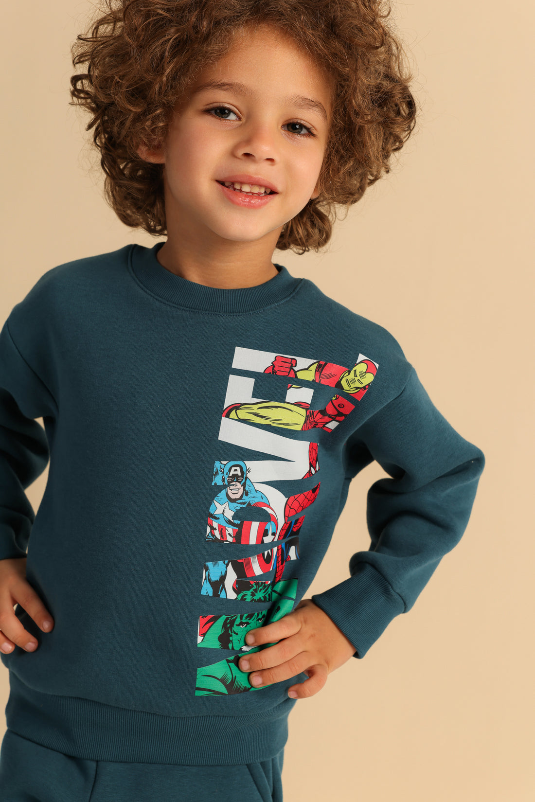 Boys Marvel Graphic Set – Dark green