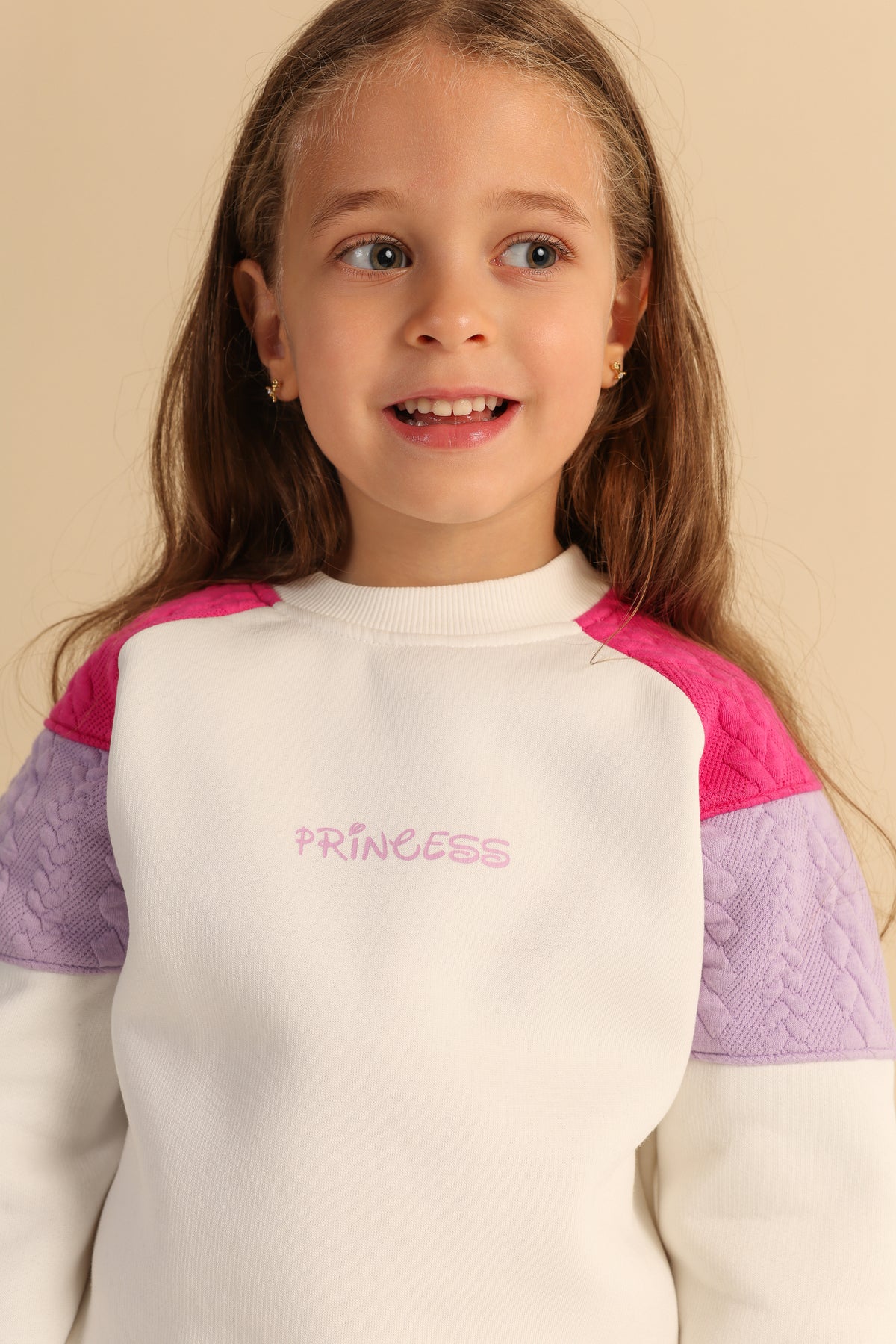 Princess Castle Girls Set – Lilac & Off-White