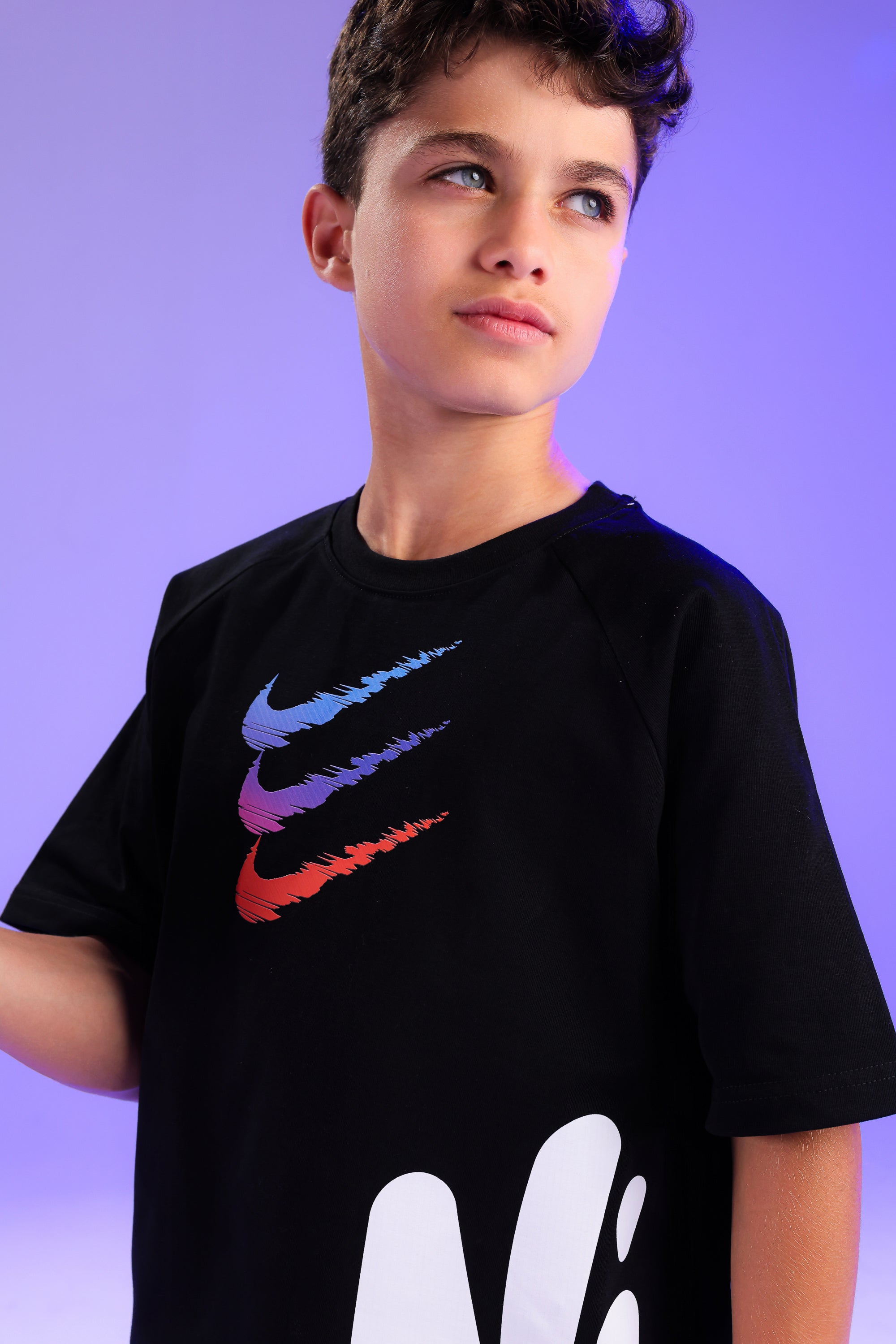 Boys Black Graphic T-Shirt & Shorts Set – Athletic Streetwear