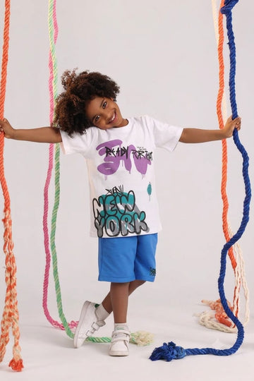 Kids "Ready For The City" Graphic Print T-Shirt – Soft Cotton Tee