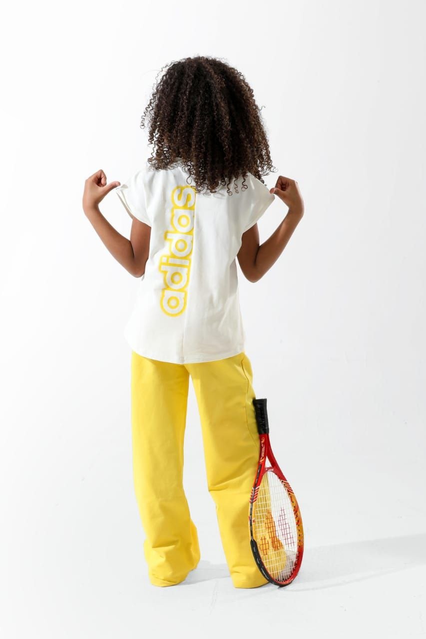 Girls Adidas-Inspired Sporty Tennis Set – Stylish Activewear Outfit