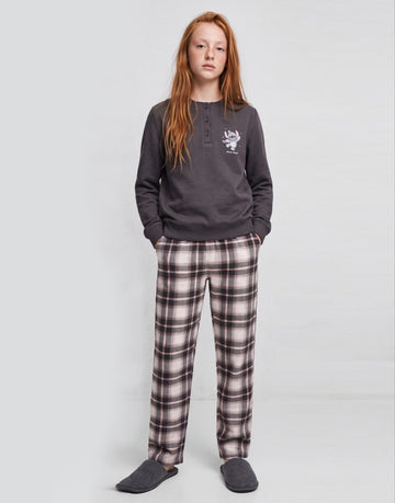 Girls’ Stitch Winter Magic Sweatshirt & Plaid Pants Set