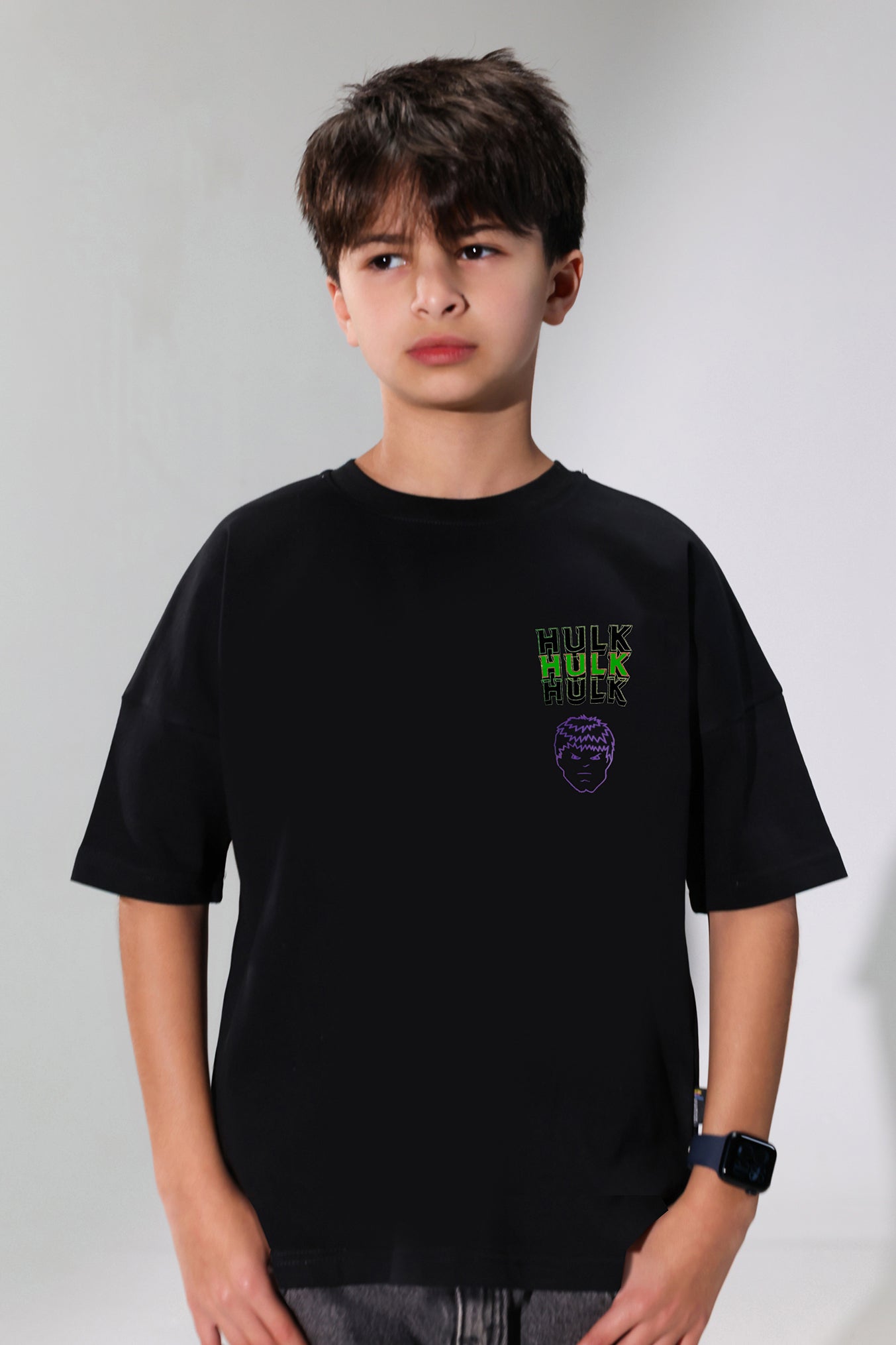 Hulk Black T-Shirt for Boys