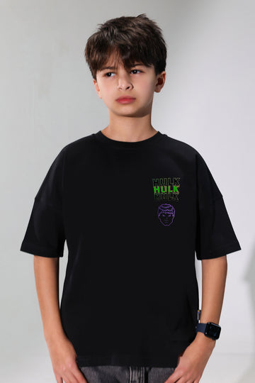 Hulk Black T-Shirt for Boys