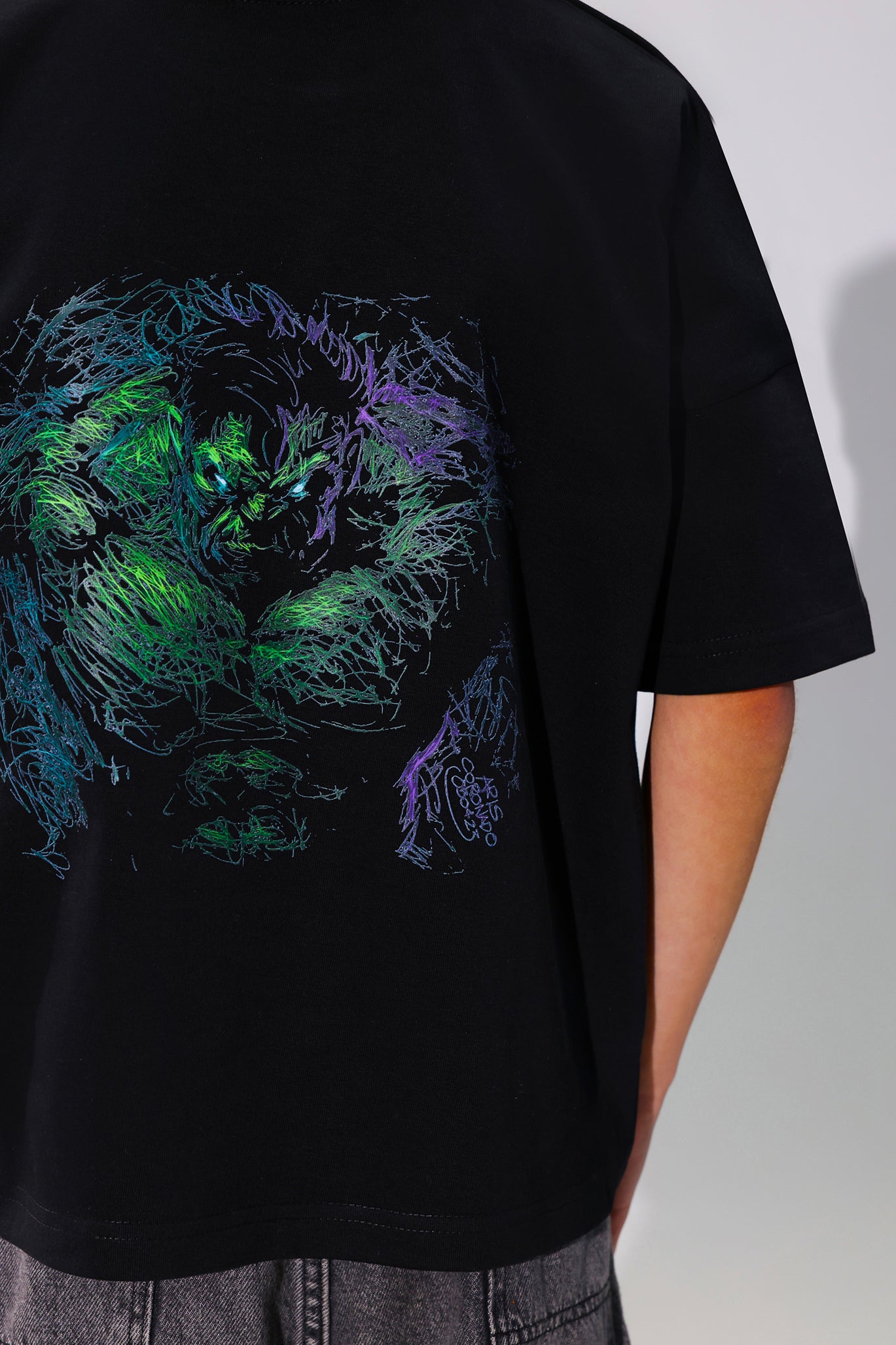 Hulk Black T-Shirt for Boys