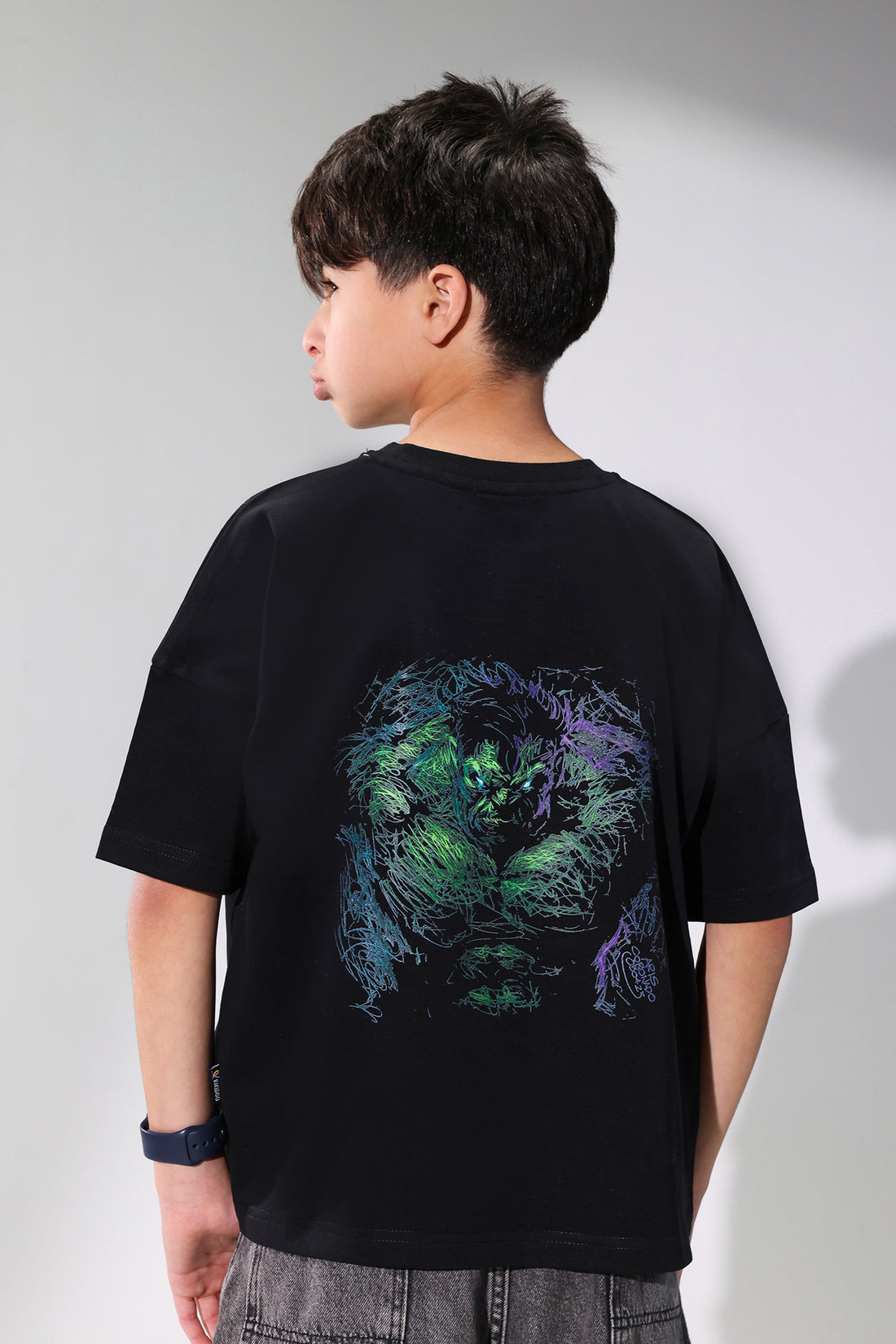 Hulk Black T-Shirt for Boys
