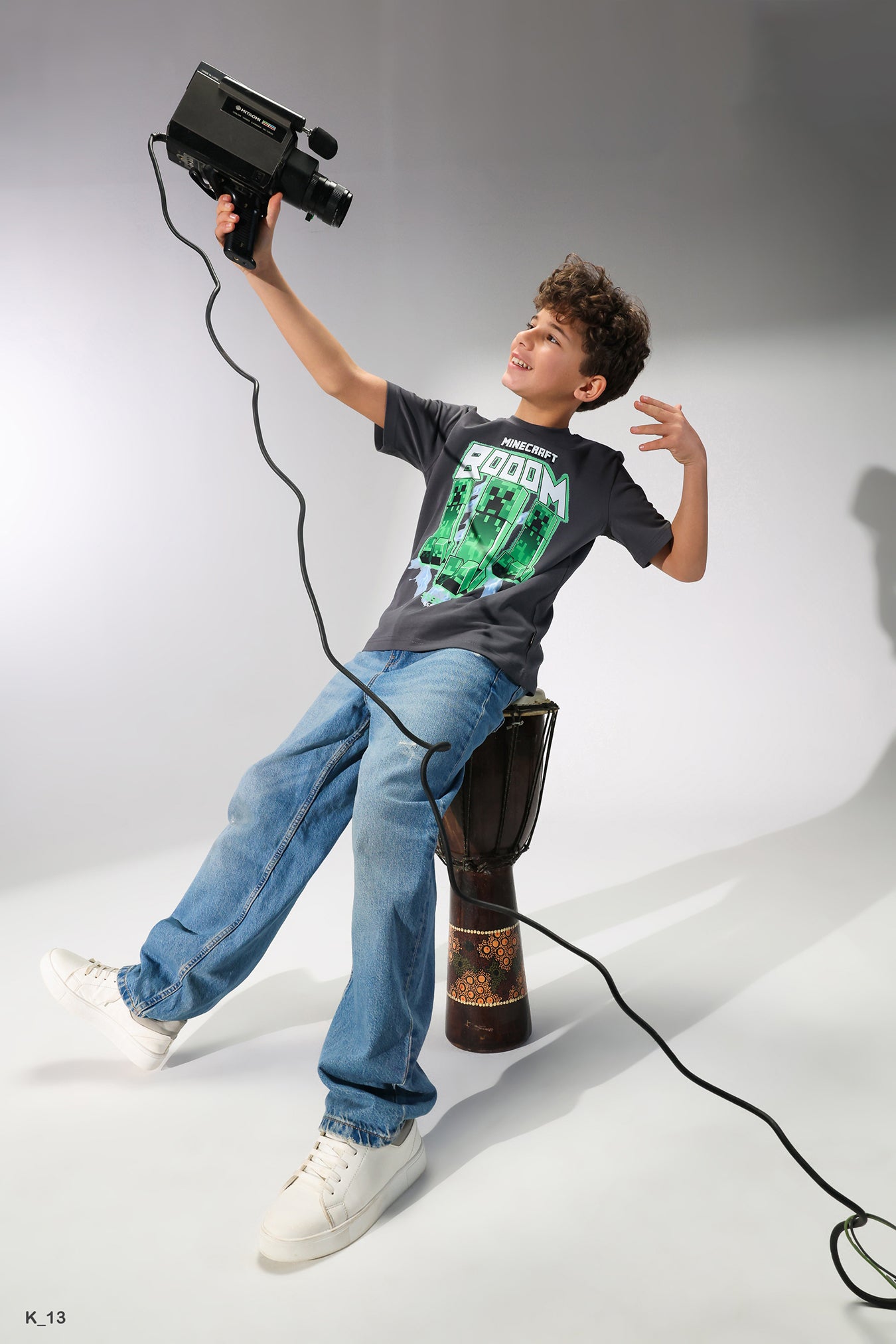 Boys Minecraft Graphic T-Shirt – Creeper Boom Print Tee
