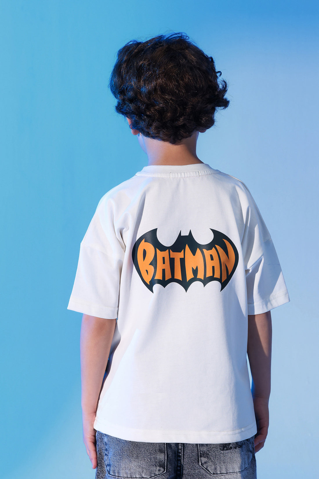 Batman White T-Shirt for Boys