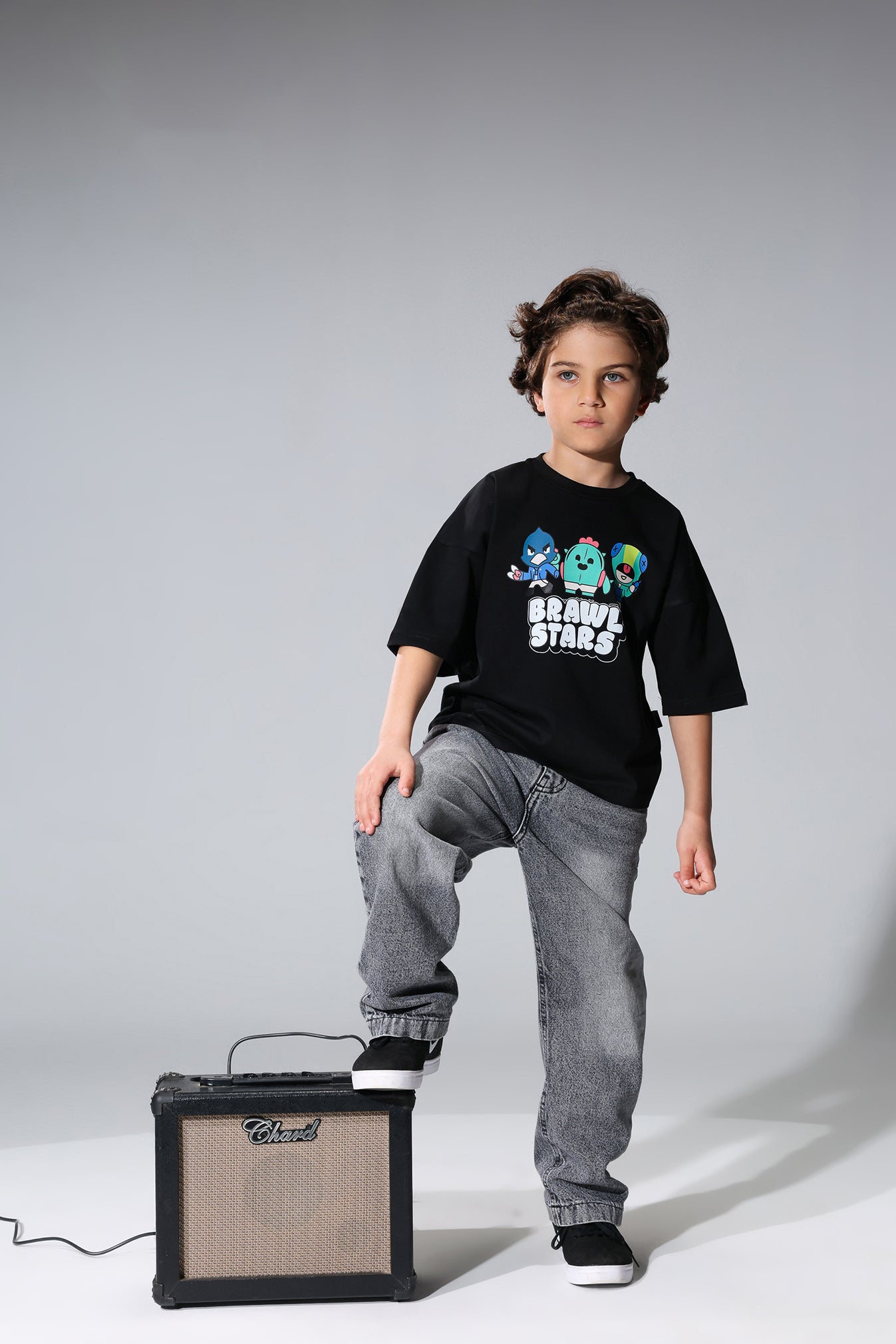 Brawl Stars  Black T-Shirt for Boys