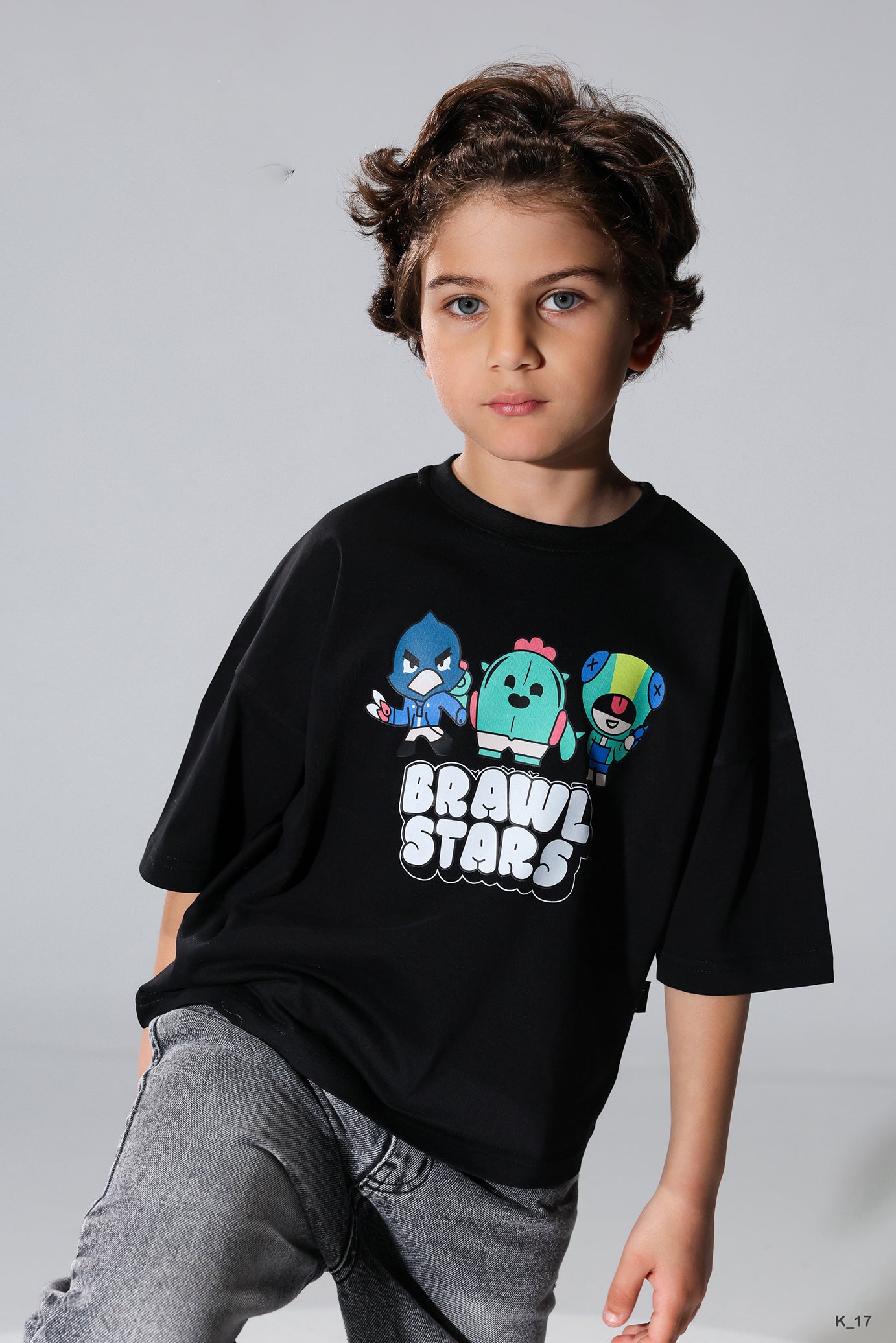 Brawl Stars  Black T-Shirt for Boys
