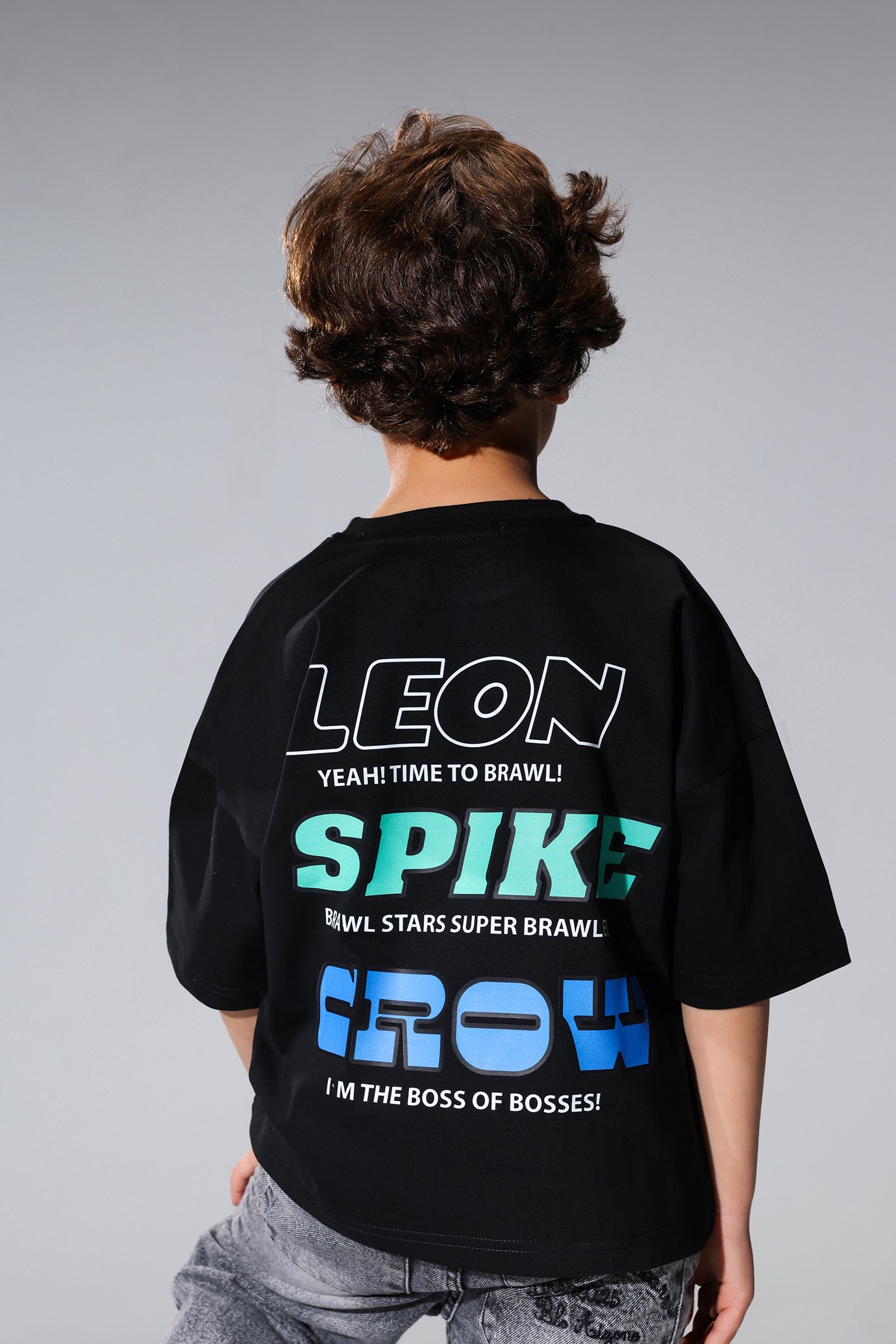 Brawl Stars  Black T-Shirt for Boys