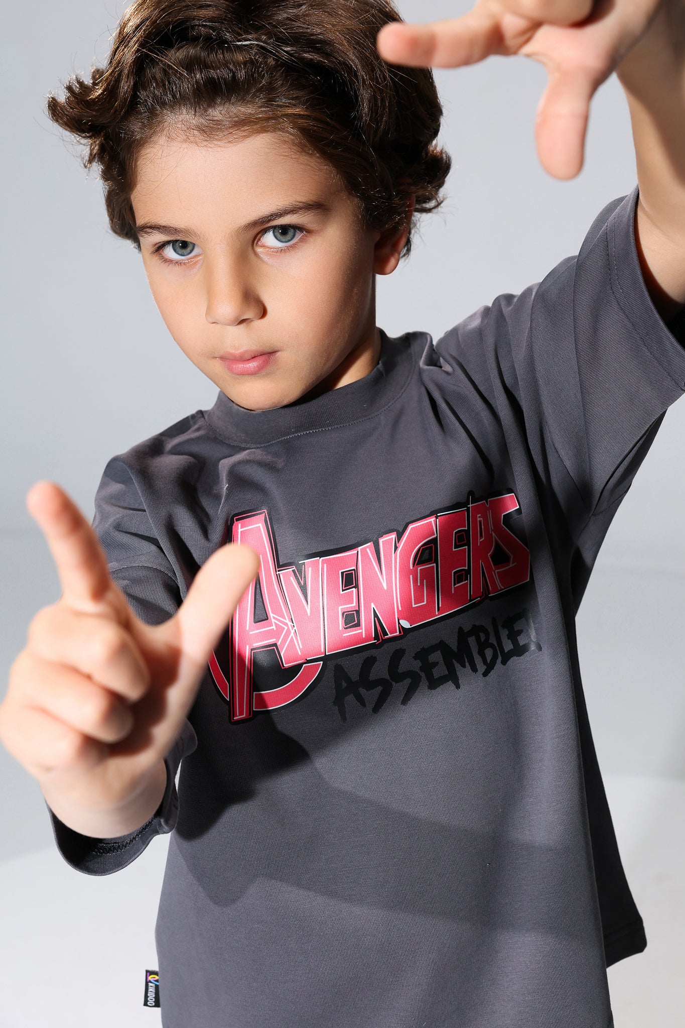 Boys Avengers Graphic T-Shirt – Dark Grey  Superhero Tee