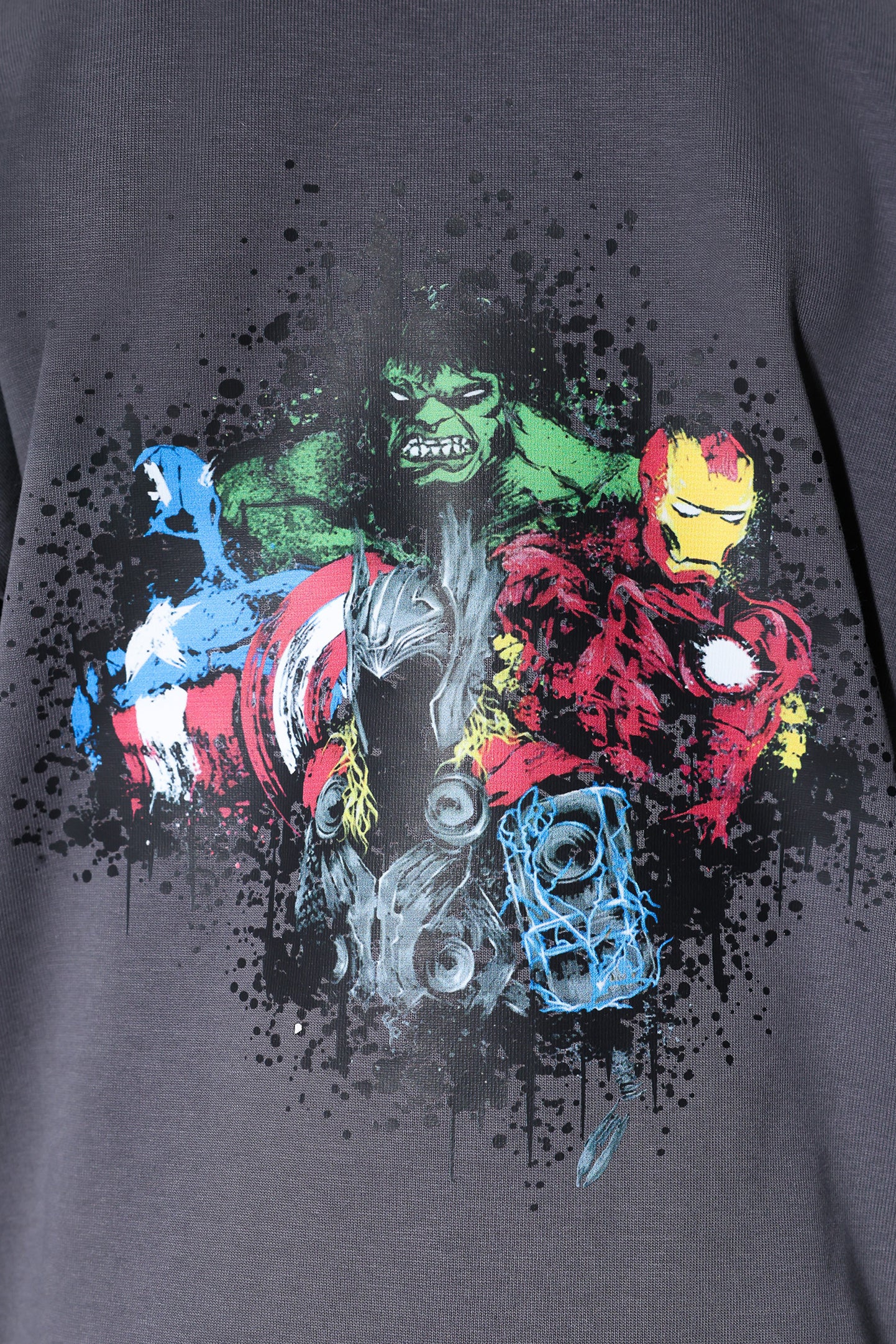 Boys Avengers Graphic T-Shirt – Dark Grey  Superhero Tee