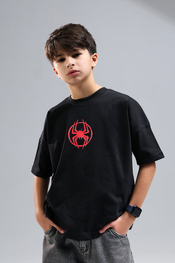 Spider-Man  Black T-Shirt for Boys