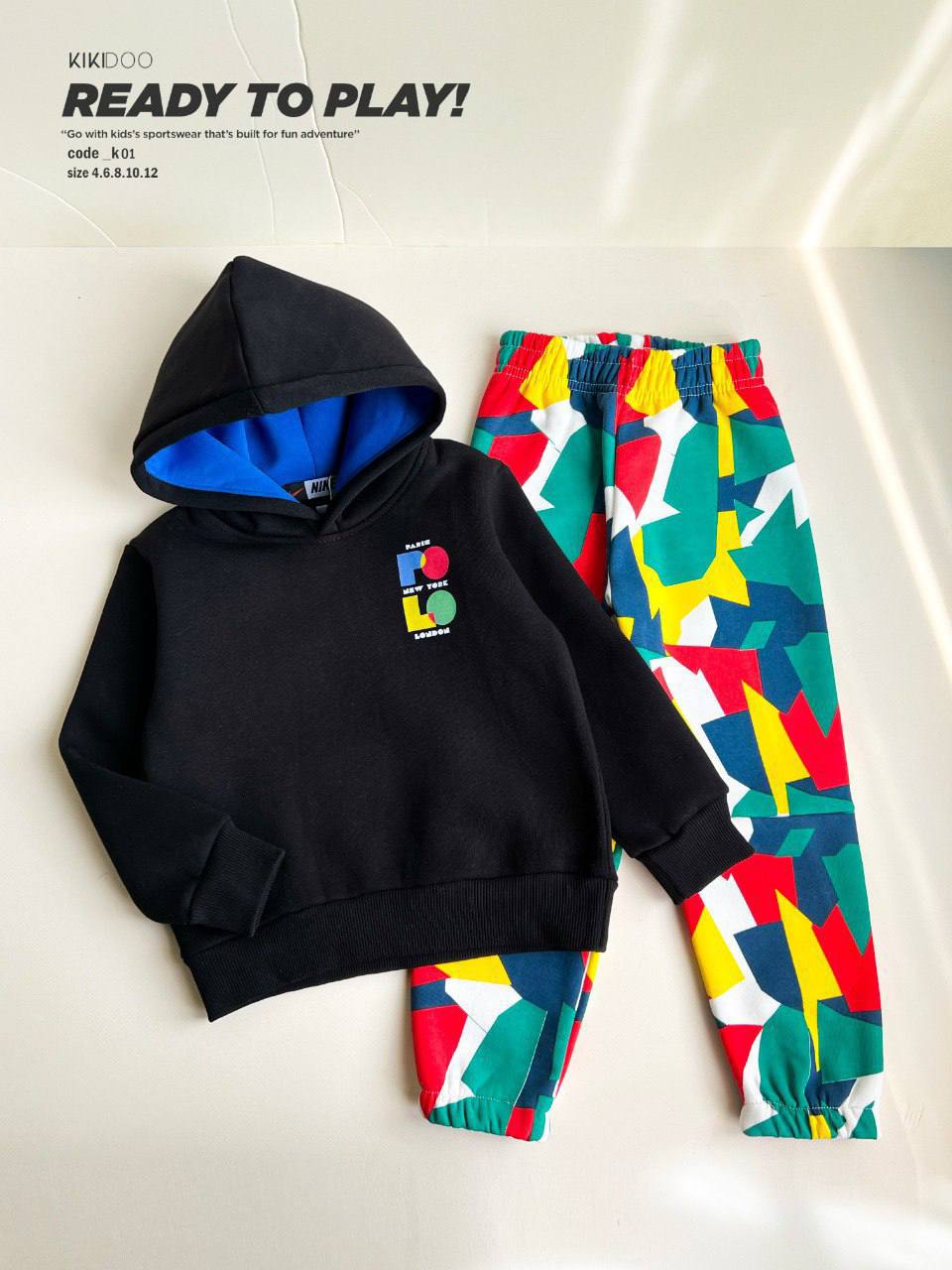 Boys Color Block Tracksuit – Bold Energy & Sporty Street Style