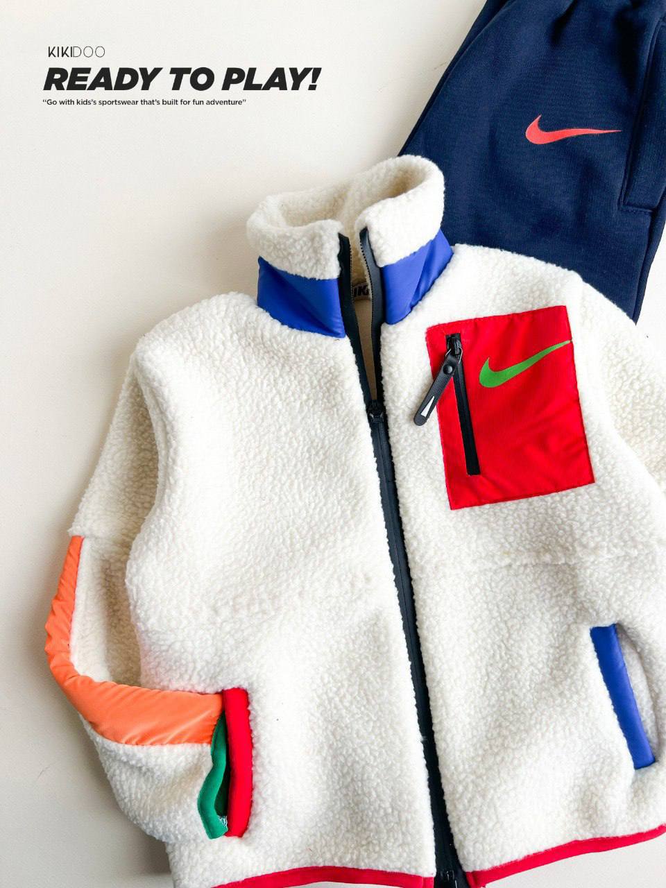 Boys Fleece Color Block Tracksuit – Warm, Sporty & Stylish Comfort