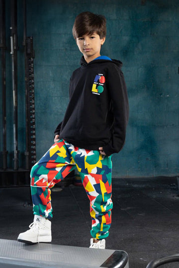 Boys Color Block Tracksuit – Bold Energy & Sporty Street Style