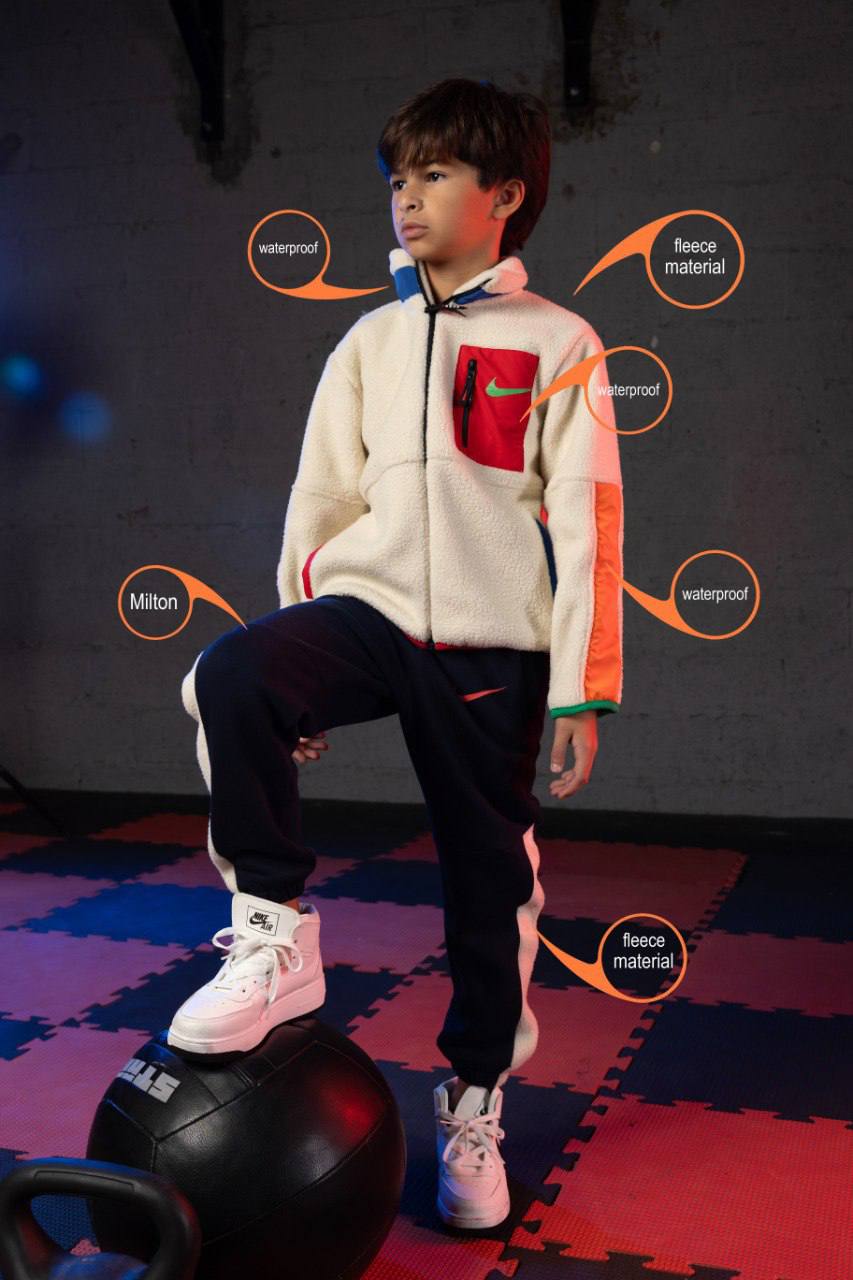 Boys Fleece Color Block Tracksuit – Warm, Sporty & Stylish Comfort