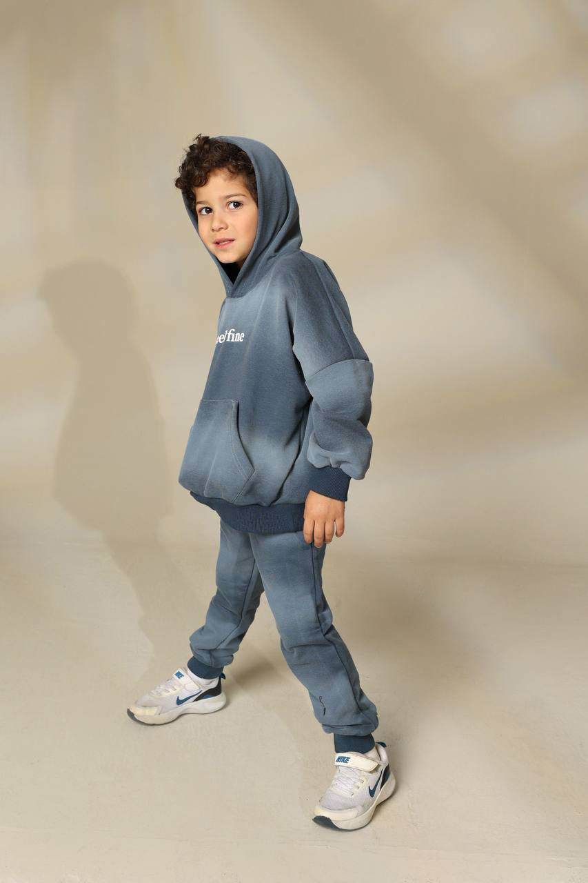 Modern Brushed Look grey Tracksuit -Summer Melton