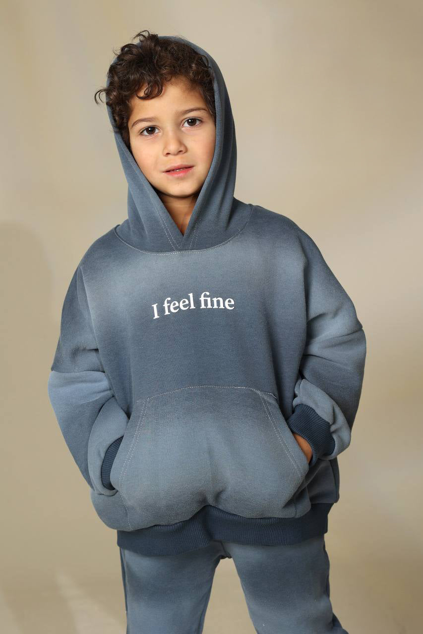Modern Brushed Look grey Tracksuit -Summer Melton