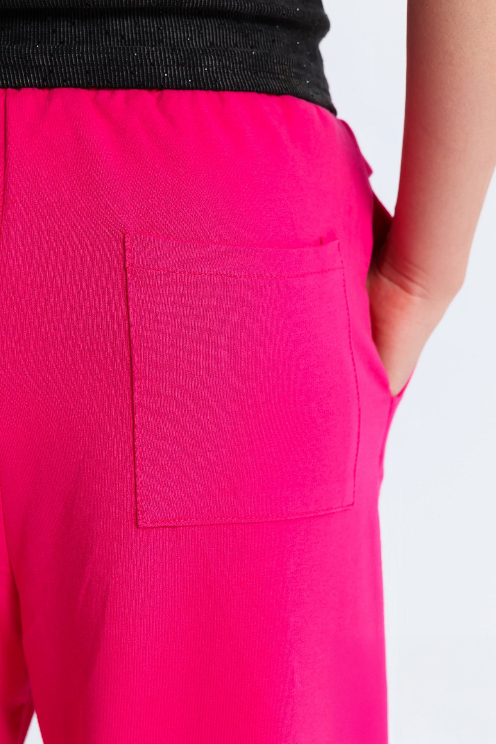 Girls Wide Leg Sweatpants – Hot Pink Graphic Lounge Pants